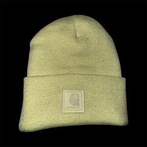 NWOT Carhartt hat yellow/green Scully Beanie